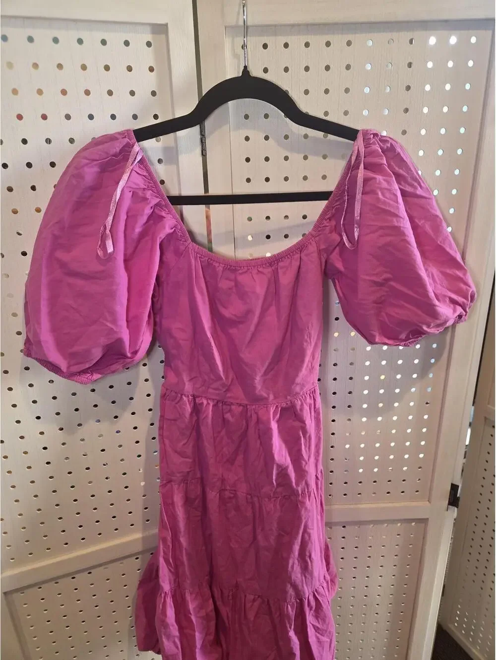Sim & Sam Pink Puff Sleeve Dress XS - Picture 5 of 8
